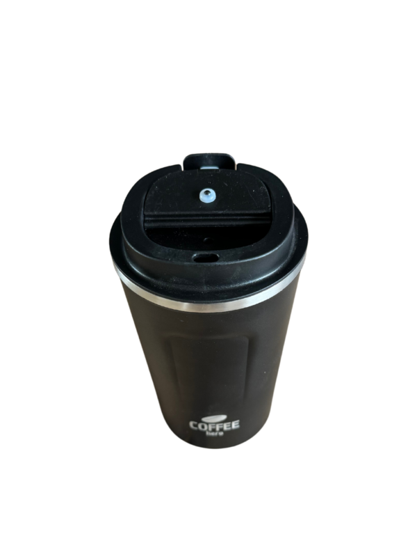 Thermosbeker - Zwart - 380ml - Afbeelding 3