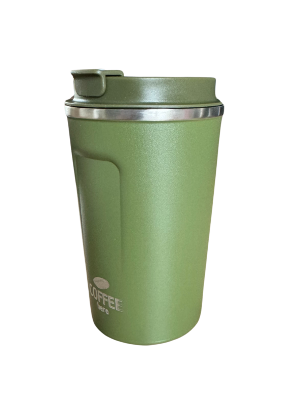 Thermosbeker - Donker Groen - 380ml - Afbeelding 3