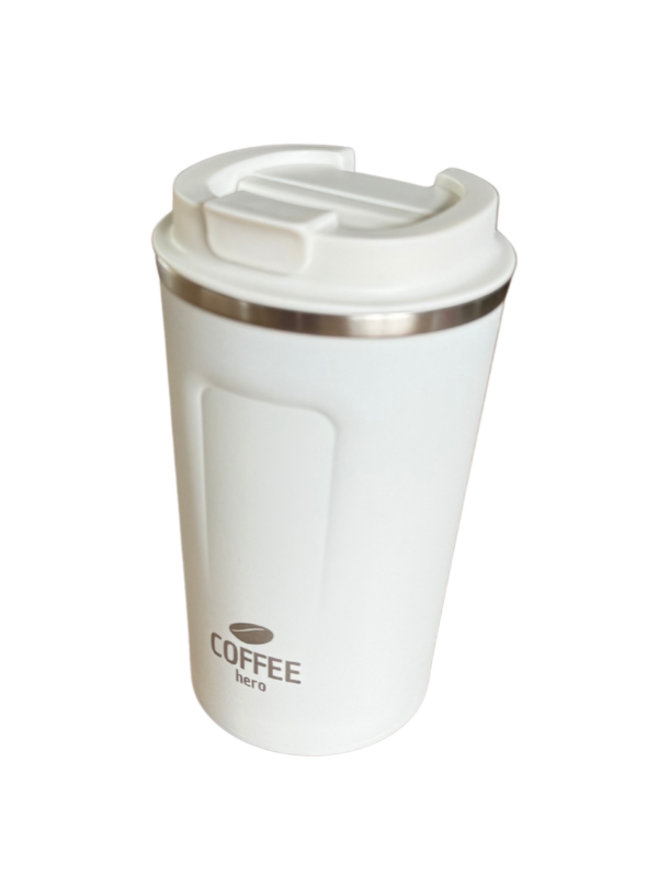 Thermosbeker - Wit - 380ml - Afbeelding 4