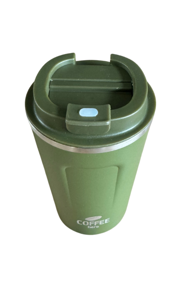 Thermosbeker - Donker Groen - 380ml - Afbeelding 4