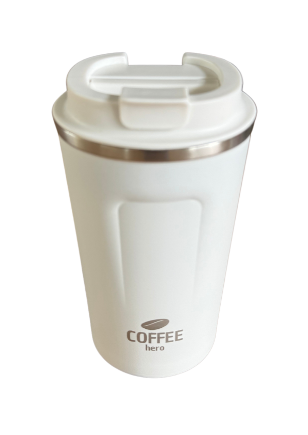 Thermosbeker - Wit - 380ml - Afbeelding 3